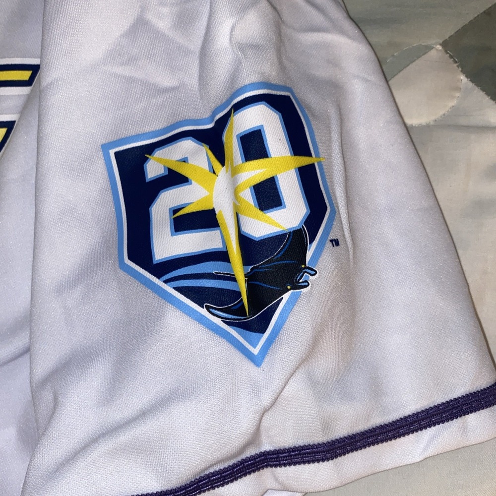 Devil Rays White Jersey - image 4